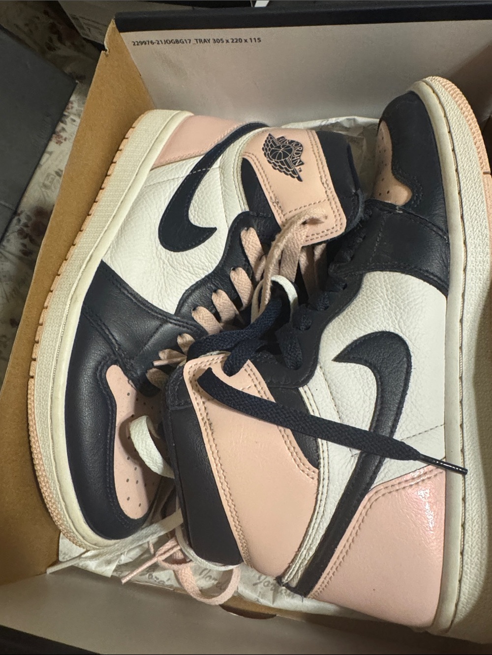 Jordan Women’s Air Jordan 1 High — Pink/Black/White